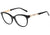 Óculos de Grau Ana Hickmann Ah 6252 A01 Preto E Dourado Brilho - Lente 5,3 Cm