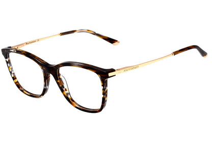 Óculos de Grau Ana Hickmann Ah 6269 E01 Marrom Mesclado E Dourado Brilho - 53 mm