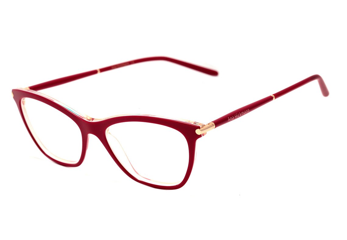 Ana Hickmann AH 6317 H04 Vermelho Brilho Lente 5,2 Cm