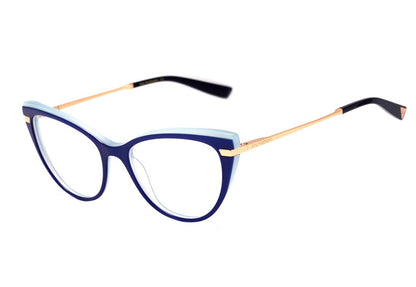 Ana Hickmann AH 6368 H02 Azul Brilho - Lente 5,4 cm  - Grau