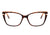 Óculos de Grau Ana Hickmann AH 6372 G21 Marrom Mesclado Brilho - Lente 5,5 cm