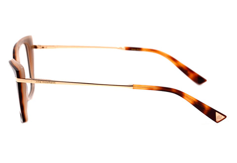 Óculos de Grau Ana Hickmann AH 6372 A01 Preto e Nude Brilho - Lente 5,5 cm