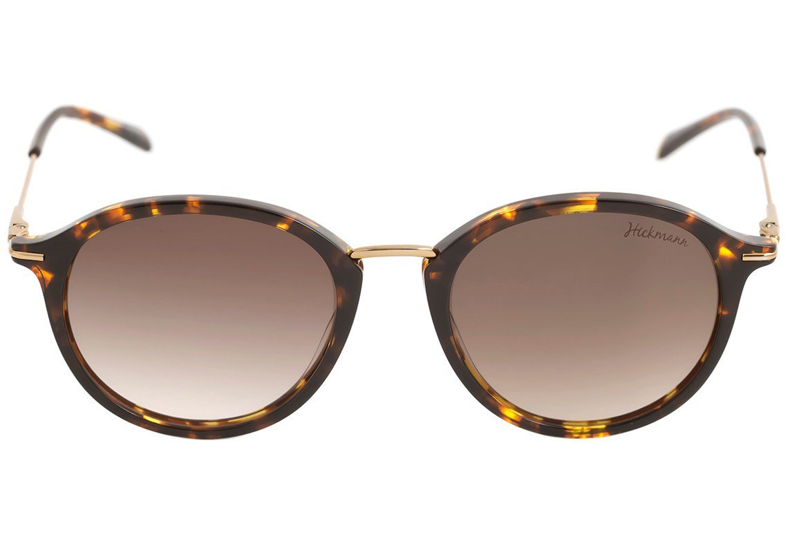 Óculos de Sol Hickmann HI 9013 G22 Marrom Mesclado e Dourado / Marrom Degradê - 50 mm