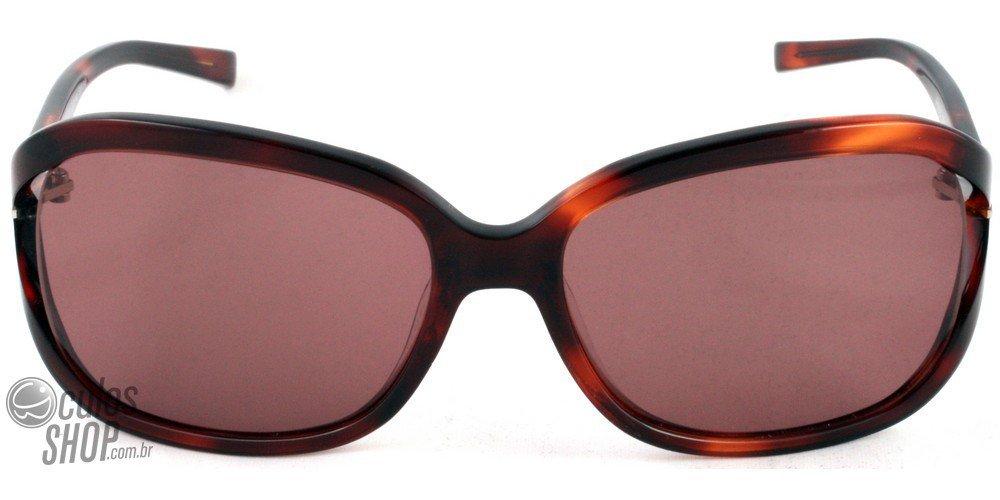 Óculos de Sol Ana Hickmann Ah9075 G21 Marrom Brilho/ Marrom - 60 mm