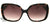 Óculos de Sol Ana Hickmann Ah 9102 G21 Marrom E Creme Brilho/ Marrom Degradê - Lente 5,8 Cm