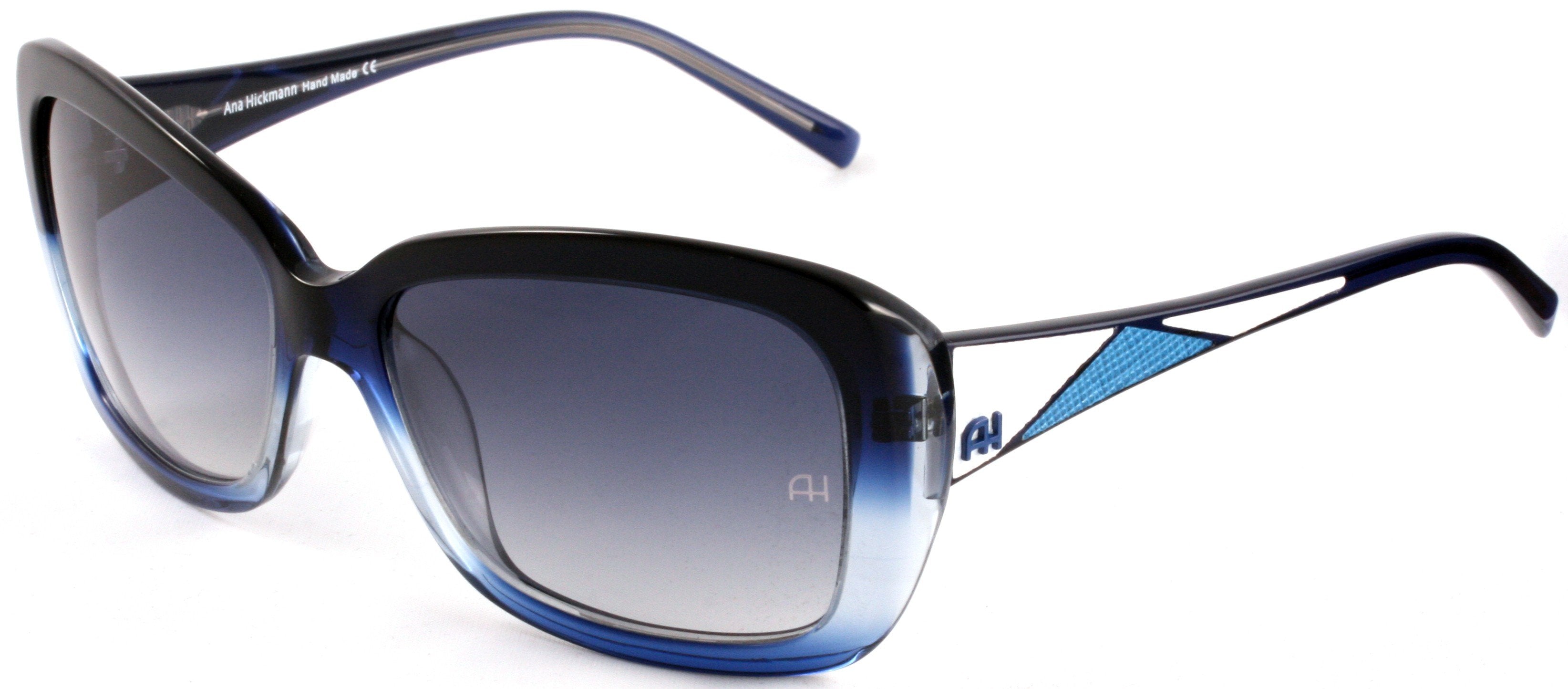Óculos de Sol Ana Hickmann Ah 9119 A06B Azul Translúcido/ Azul Degradê - 58 mm