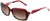 Óculos de Sol Ana Hickmann Ah 9129 E05 Marrom E Vermelho/ Marrom Degradê - Lente 5,6 Cm