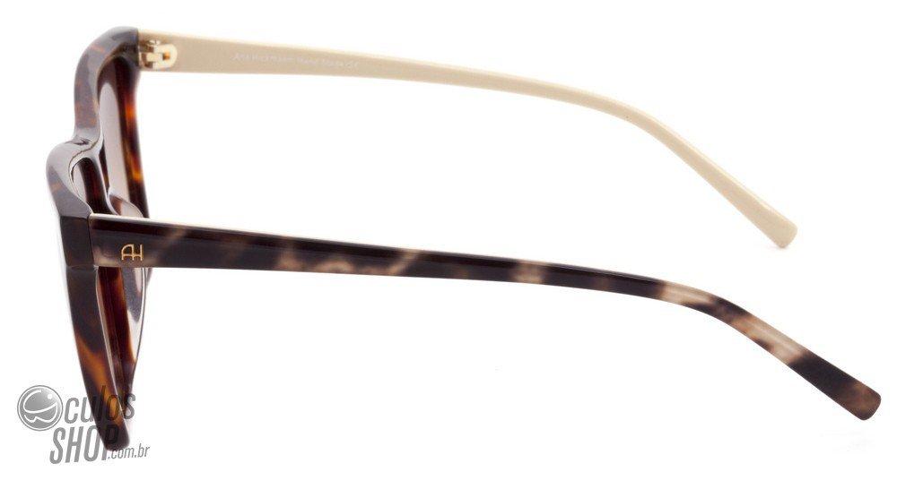 Óculos de Sol Ana Hickmann Ah 9166 G22 Marrom E Creme Mesclado/ Marrom Degradê - 56 mm