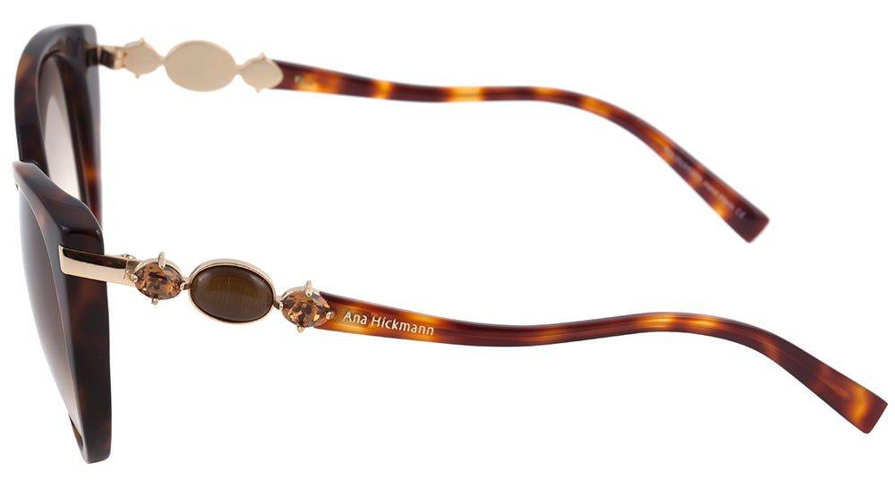 Óculos de Sol Ana Hickmann AH 9192 G21 Marrom Mesclado/ Marrom Degradê - 54 mm