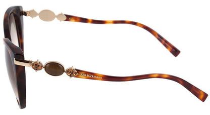 Óculos de Sol Ana Hickmann AH 9192 G21 Marrom Mesclado/ Marrom Degradê - 54 mm