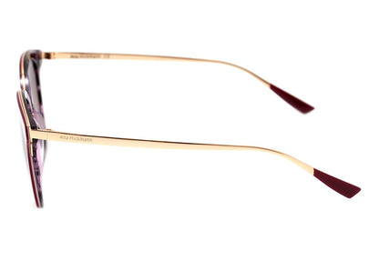 Ana Hickmann Ah 9267 H01 Vinho E Dourado Brilho/ Marrom Degradê Lente 5,2 Cm