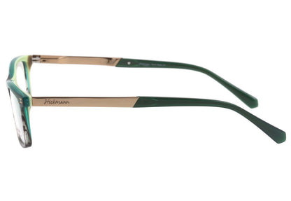 Óculos de Grau Hickmann Hi 6015 A01 Preto Brilho E Dourado - Lente 5,1 Cm