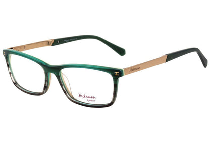 Óculos de Grau Hickmann Hi 6015 A01 Preto Brilho E Dourado - Lente 5,1 Cm