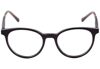 Óculos de Grau Hickmann Hi 6018 A02 Preto E Estampado Floral - 48 mm