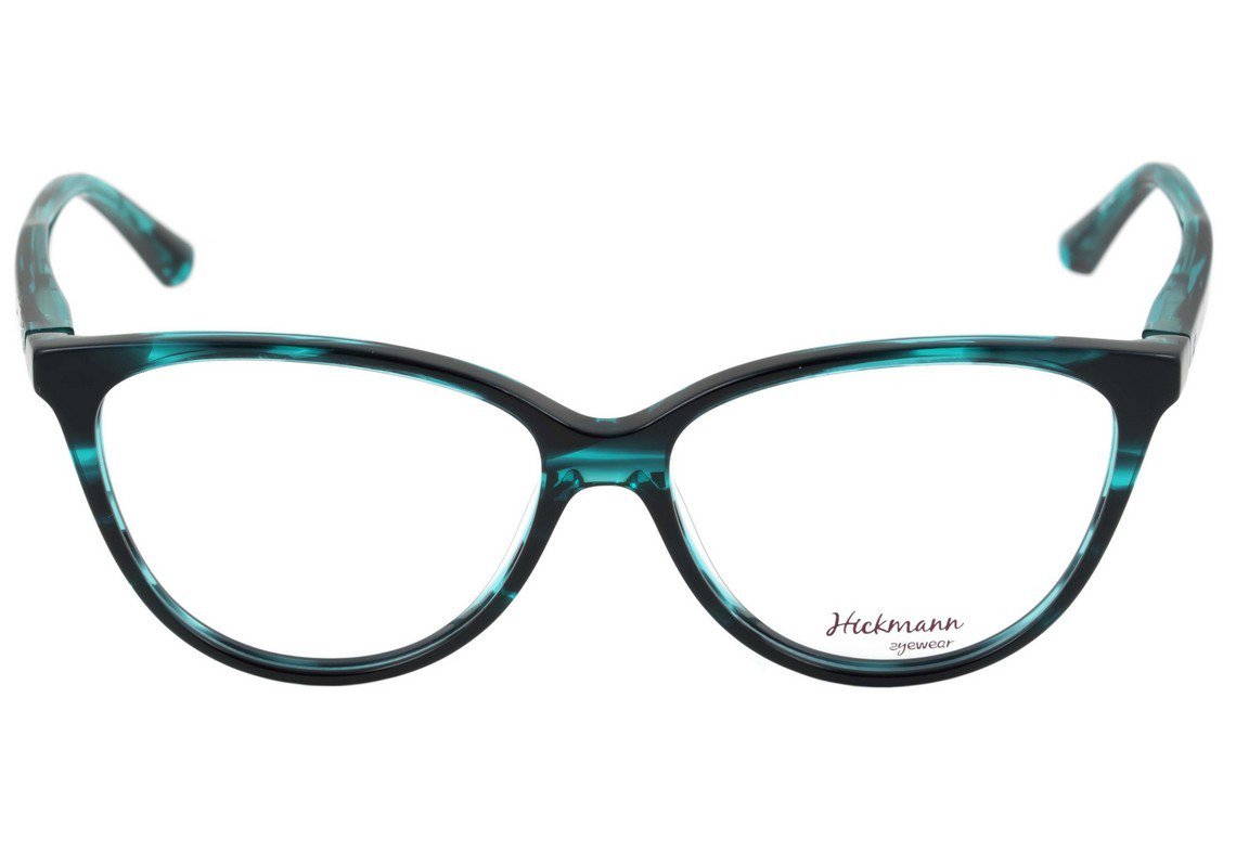Óculos de Grau Ana Hickmann Hi 6031 A01 Preto Brilho - 54 mm E01 Verde Mesclado Brilho - 54 mm
