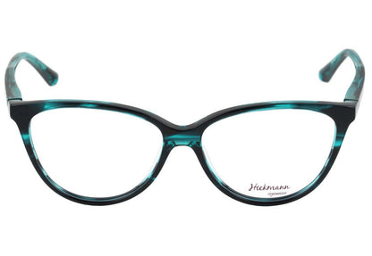 Óculos de Grau Ana Hickmann Hi 6031 A01 Preto Brilho - 54 mm E01 Verde Mesclado Brilho - 54 mm