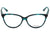 Óculos de Grau Ana Hickmann Hi 6031 A01 Preto Brilho - Lente 5,4 Cm E01 Verde Mesclado Brilho - Lente 5,4 Cm