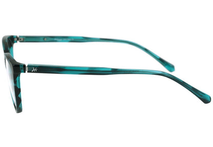 Óculos de Grau Ana Hickmann Hi 6031 A01 Preto Brilho - 54 mm E01 Verde Mesclado Brilho - 54 mm