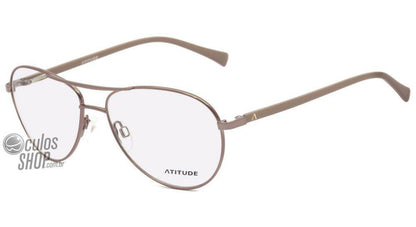 Óculos de Grau Atitude At 1434 A 04E Dourado E Vermelho - Lente 5,5 Cm