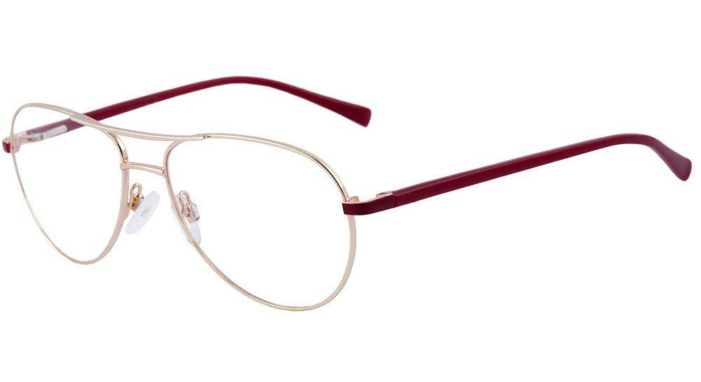 Óculos de Grau Atitude At 1434 A 04E Dourado E Vermelho - Lente 5,5 Cm