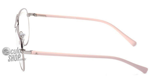Óculos de Grau Atitude At 1434 05B Prata E Lilás - Lente 5,5 Cm