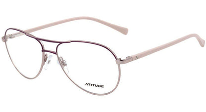 Óculos de Grau Atitude At 1434 A 04E Dourado E Vermelho - Lente 5,5 Cm