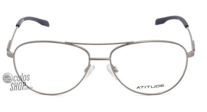 Óculos de Grau Atitude At 1488 06E Cinza Fosco - Lente 5,6 Cm