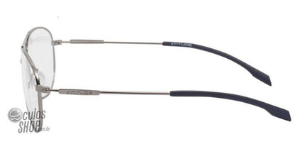 Óculos de Grau Atitude At 1488 06E Cinza Fosco - Lente 5,6 Cm