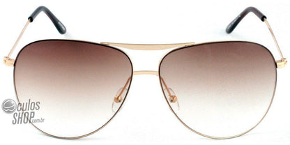 Óculos de Sol Atitude At 3041 H03 Dourado Fosco/ Marrom Degradê - Lente 6,3 Cm