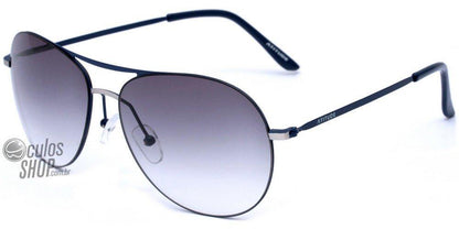 Óculos de Sol Atitude At 3062 H04 Azul E Prata/ Preto Degradê - Lente 5,9 Cm