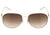 Óculos de Sol Atitude At 3159 04A Branco E Dourado Brilho/ Marrom Degradê - Lente 6,1 Cm