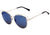 Óculos de Sol Atitude At 3180 03A Cinza Brilho/ Azul Espelhado - Lente 5,6 Cm