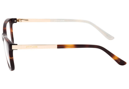 Óculos de Grau Atitude At 4098 G21 Marrom Mesclado E Dourado Brilho - Lente 5,3 Cm