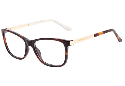 Óculos de Grau Atitude At 4098 G21 Marrom Mesclado E Dourado Brilho - Lente 5,3 Cm