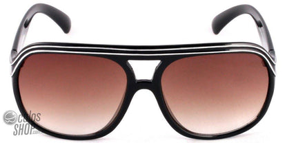 Óculos de Sol Atitude At 5070 A02 Preto Brilho/ Marrom Degradê - Lente 5,9 Cm