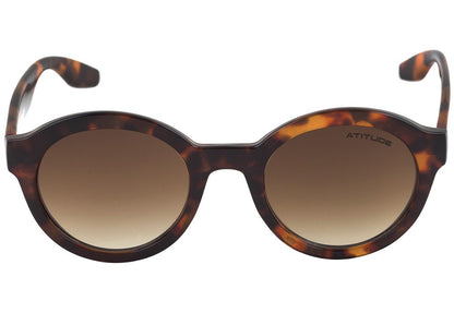 Óculos de Sol Atitude At 5249 G01 Marrom Mesclado Brilho/ Marrom Degradê - Lente 4,9 Cm