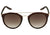Óculos de Sol Atitude At 5253 T02 Marrom Translúcido E Dourado/ Marrom Degradê - Lente 5,0 Cm