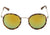 Óculos de Sol Atitude At 5255 G02 Marrom Mesclado E Dourado/ Amarelo Espelhado - Lente 4,9 Cm