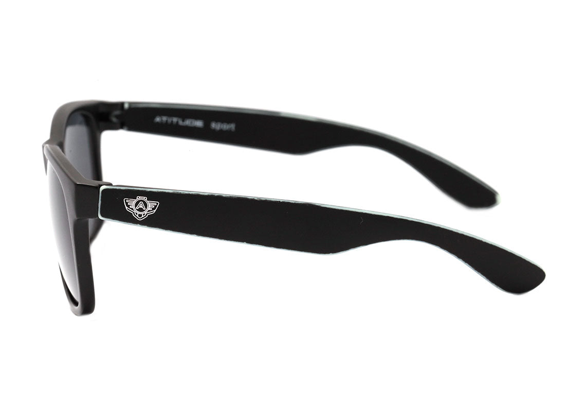 Atitude AT 5344 D02S Preto Fosco Efeito Desgastado/ Cinza Lente 5,5 cm