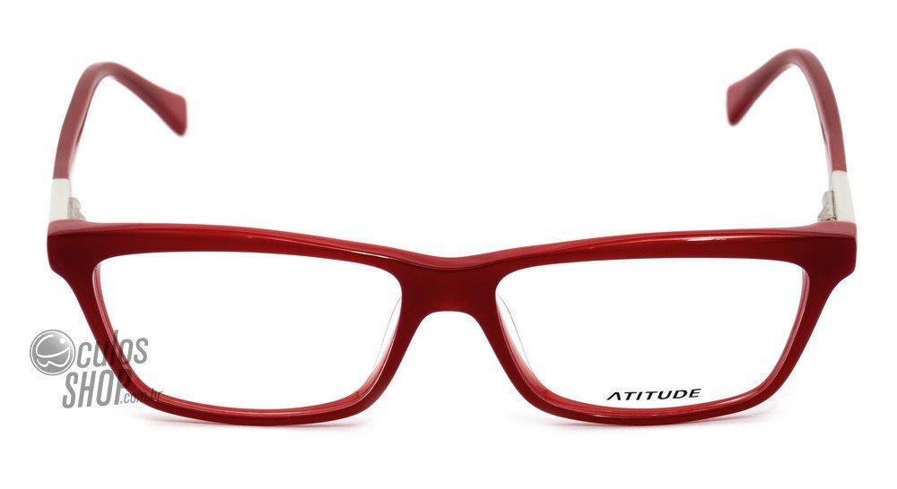 Óculos de Grau Atitude At 6094 Infantil T07 Vermelho E Branco Brilho - 52 mm