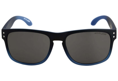 Óculos de Sol Atitude At 8001 D01 Preto E Azul Fosco/ Preto - Lente 5,5 Cm