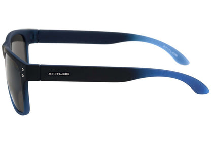 Óculos de Sol Atitude At 8001 D01 Preto E Azul Fosco/ Preto - Lente 5,5 Cm