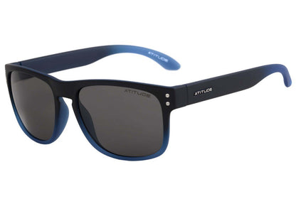 Óculos de Sol Atitude At 8001 D01 Preto E Azul Fosco/ Preto - Lente 5,5 Cm