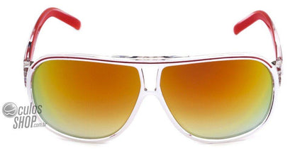 Óculos de Sol Atitude Mma At 5162 H02 Branco E Vermelho/ Amarelo E Vermelho Espelhado - 61 mm