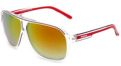 Óculos de Sol Atitude Mma At 5162 H02 Branco E Vermelho/ Amarelo E Vermelho Espelhado - 61 mm