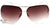 Óculos de Sol Pânico Atitude Pa 3001 H02 Dourado E Branco Brilho/ Marrom Degradê - Lente 6,7 Cm