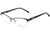 Óculos de Grau Bulget Bg 1444 01A Marrom Brilho - Lente 5,2 Cm