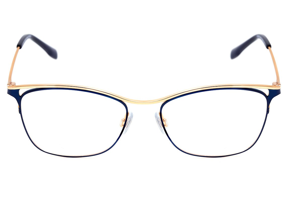 Bulget Bg 1574 06A Azul E Dourado Brilho Lente 5,4 Cm  - Grau