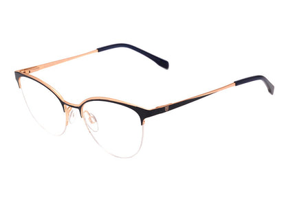 Óculos de Grau Bulget BG 1616 08A Bege e Dourado Fosco - Lente 5,2 cm 06A Azul E Dourado Fosco Lente 5,2 Cm