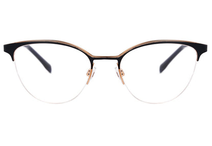 Óculos de Grau Bulget BG 1616 08A Bege e Dourado Fosco - Lente 5,2 cm 06A Azul E Dourado Fosco Lente 5,2 Cm